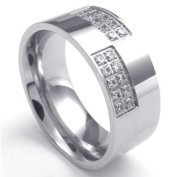 Luxuriant In Design Color Brilliancy Reliable Quality Titanium Ring