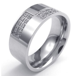 Luxuriant In Design Color Brilliancy Reliable Quality Titanium Ring