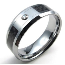 Elegant Shape Color Brilliancy To Have A Long Story Titanium Ring