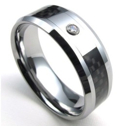 Elegant Shape Color Brilliancy To Have A Long Story Titanium Ring