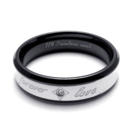Elegant Shape Color Brilliancy Durable In Use Titanium Ring