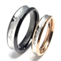 Elegant Shape Color Brilliancy Durable In Use Titanium Ring