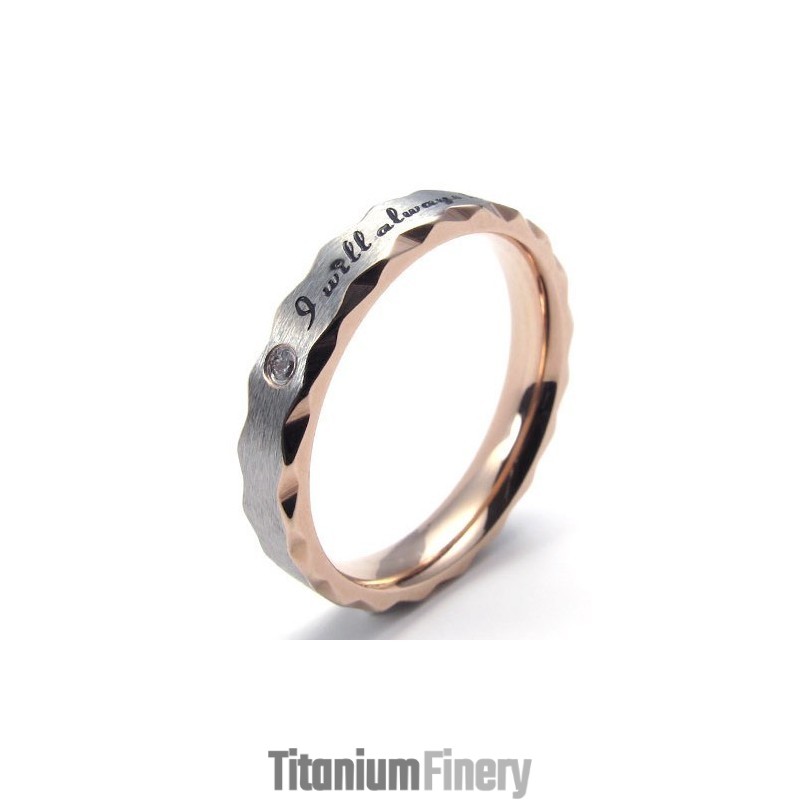 Elegant Shape Color Brilliancy Reliable Reputation Titanium Ring