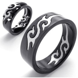 Latest Technology Delicate Colors Durable In Use Titanium Ring