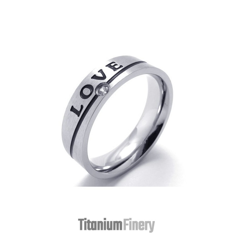 Beautiful Design Color Brilliancy To Have A Long Standing Reputation Titanium Ring