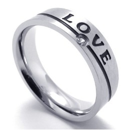 Beautiful Design Color Brilliancy To Have A Long Standing Reputation Titanium Ring