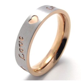 Elegant Shape Color Brilliancy To Have A Long Standing Reputation Titanium Ring