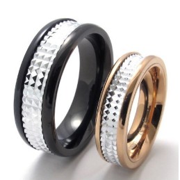 Latest Technology Delicate Colors Durable In Use Titanium Ring