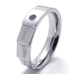 Elegant Shape Color Brilliancy Durable In Use Titanium Ring