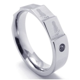 Elegant Shape Color Brilliancy Durable In Use Titanium Ring