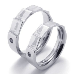 Elegant Shape Color Brilliancy Durable In Use Titanium Ring