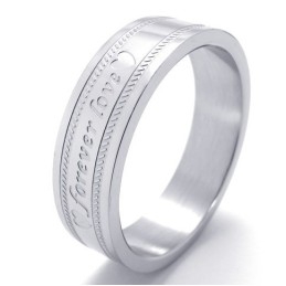 Elegant Shape Color Brilliancy To Enjoy High Reputation At Home And Abroad Titanium Ring