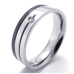 Finely Processed Color Brilliancy Well-Known For Its Fine Quality Titanium Ring