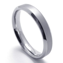 Modern Design Color Brilliancy To Have A Long Story Titanium Ring