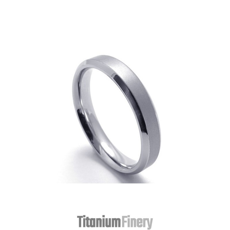 Modern Design Color Brilliancy To Have A Long Story Titanium Ring