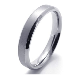 Modern Design Color Brilliancy To Have A Long Story Titanium Ring