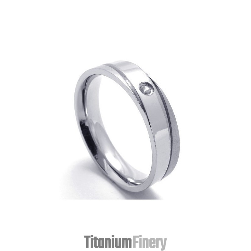Professional Design Color Brilliancy To Have A Long Story Titanium Ring