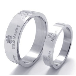 Beautiful Design Color Brilliancy To Have A Long Story Titanium Ring