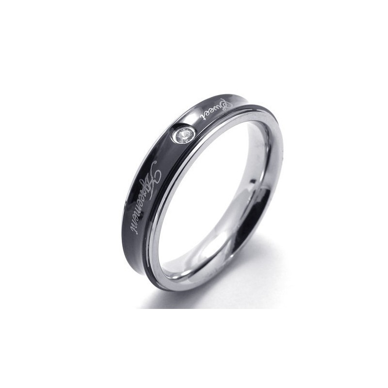 Deft Design Color Brilliancy High Quality Titanium Ring