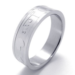 Fashionable Patterns Color Brilliancy The King Of Quality Titanium Ring