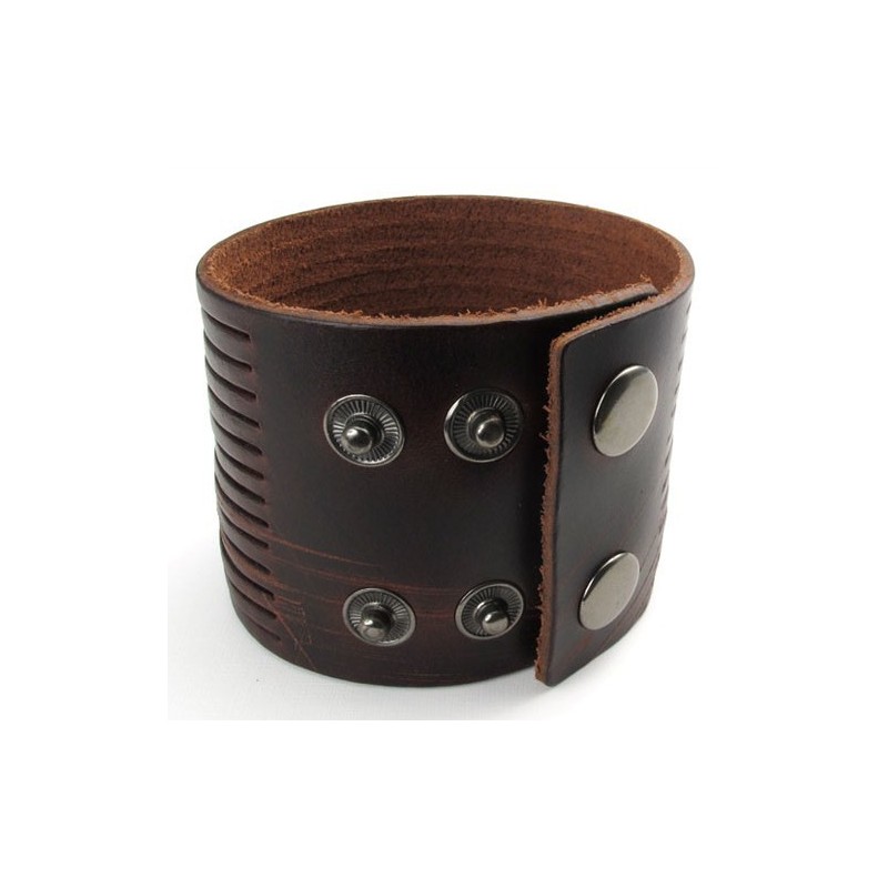 Skillful Manufacture Delicate Colors Reliable Quality Titanium Leather Bangle