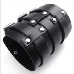 Finely Processed Delicate Colors Reliable Quality Titanium Leather Bangle