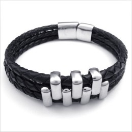 Deft Design Delicate Colors Stable Quality Titanium Bracelet