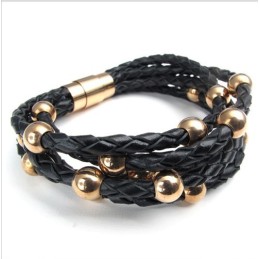 Deft Design Delicate Colors Stable Quality Titanium Bracelet