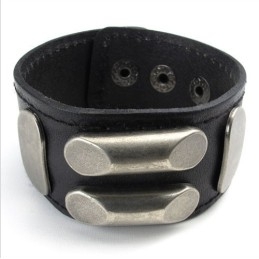Skillful Manufacture Delicate Colors Reliable Quality Titanium Leather Bangle