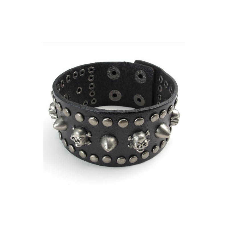 Sophisticated Technology Delicate Colors Excellent Quality Titanium Leather Bangle
