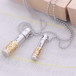 Fashion Yellow Sweetheart Lovers Titanium Necklace Pendant