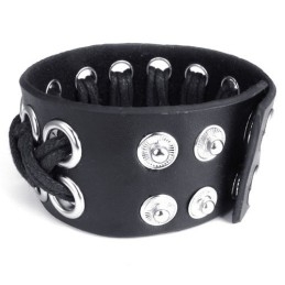 Skillful Manufacture Delicate Colors Reliable Quality Titanium Leather Bangle