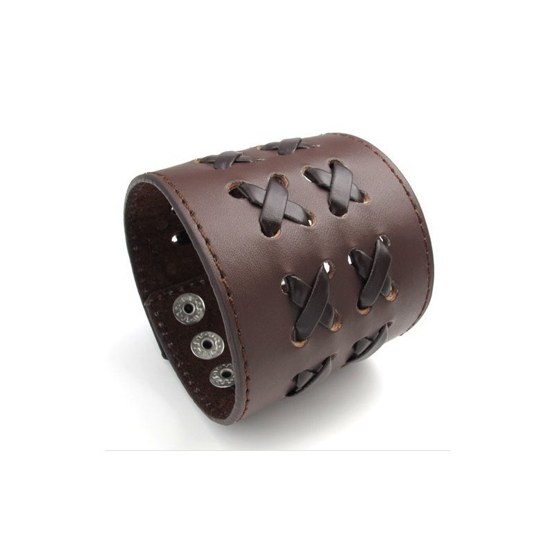 Finely Processed Delicate Colors Reliable Quality Titanium Leather Bangle Finely Processed Delicate Colors Reliable Quality Titanium Leather Bangle