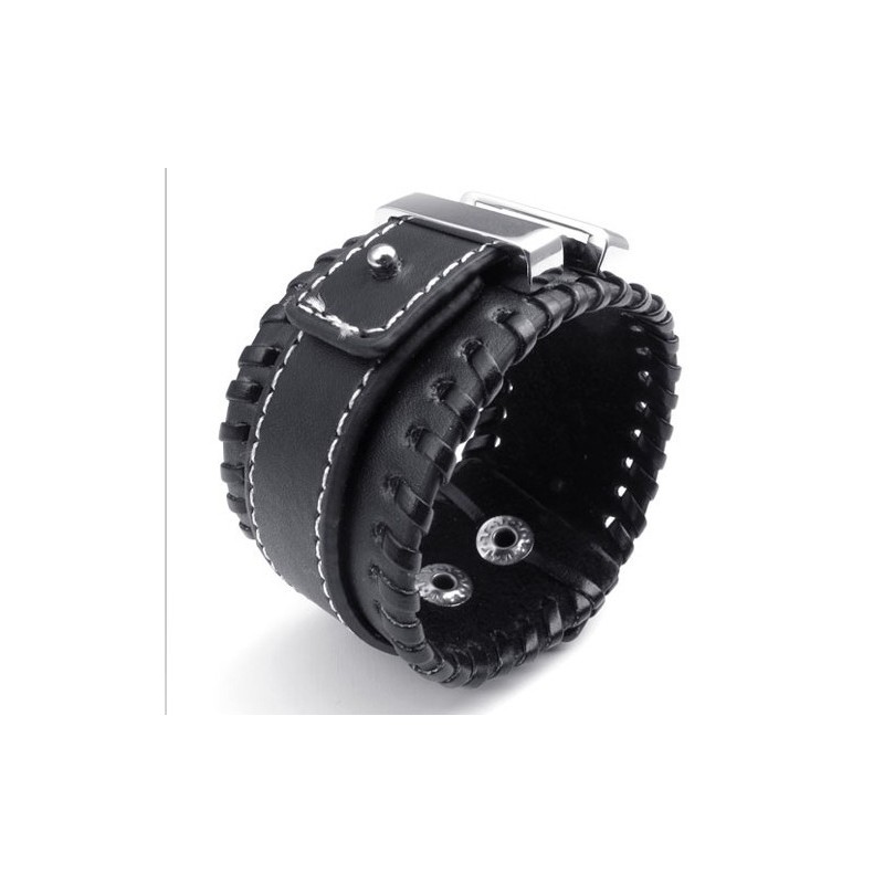 Deft Design Delicate Colors Excellent Quality Titanium Leather Bangle Deft Design Delicate Colors Excellent Quality Titanium Leather Bangle