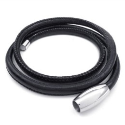 Deft Design Delicate Colors Excellent Quality Titanium Leather Necklace