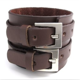 Skillful Manufacture Delicate Colors Reliable Quality Titanium Leather Bangle