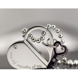 We Go Togather For Love - Fashion Titanium Necklace Pendant