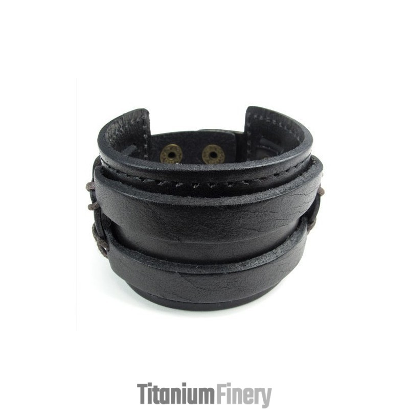 Skillful Manufacture Delicate Colors Reliable Quality Titanium Leather Bangle Skillful Manufacture Delicate Colors Reliable Quality Titanium Leather Bangle