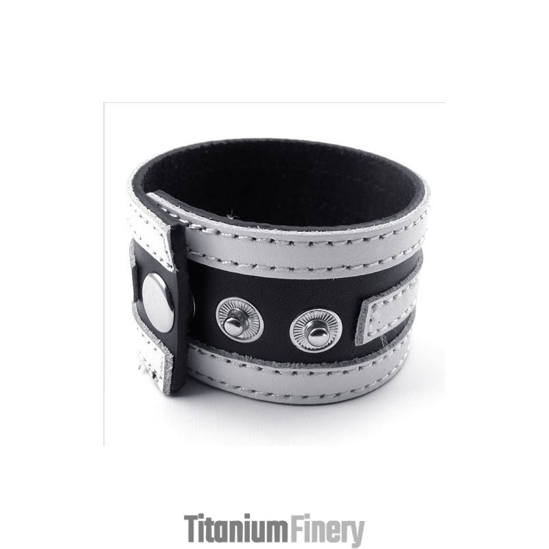 Skillful Manufacture Delicate Colors Reliable Quality Titanium Leather Bangle Skillful Manufacture Delicate Colors Reliable Quality Titanium Leather Bangle