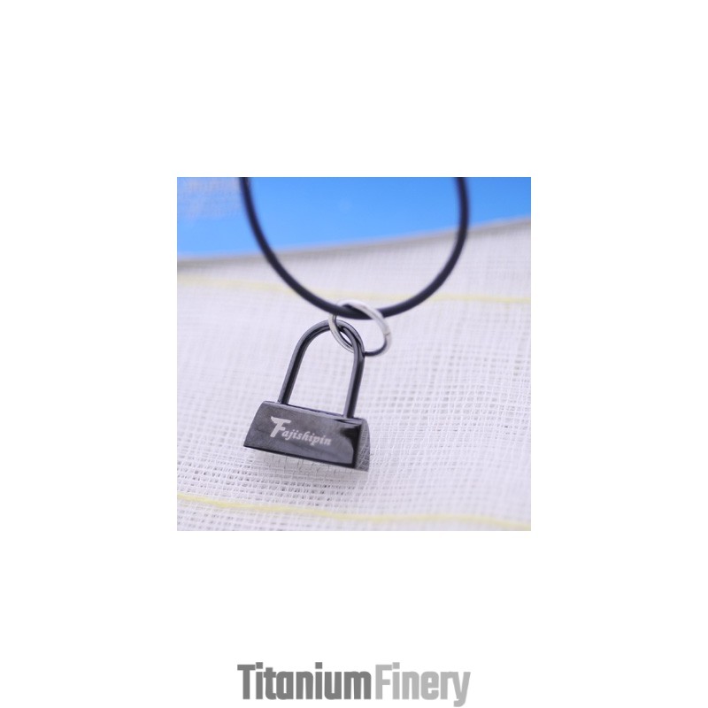 Fashion Black Lock With Bible Verse And Cross Titanium Necklace Pendant Fashion Black Lock With Bible Verse And Cross Titanium Necklace Pendant