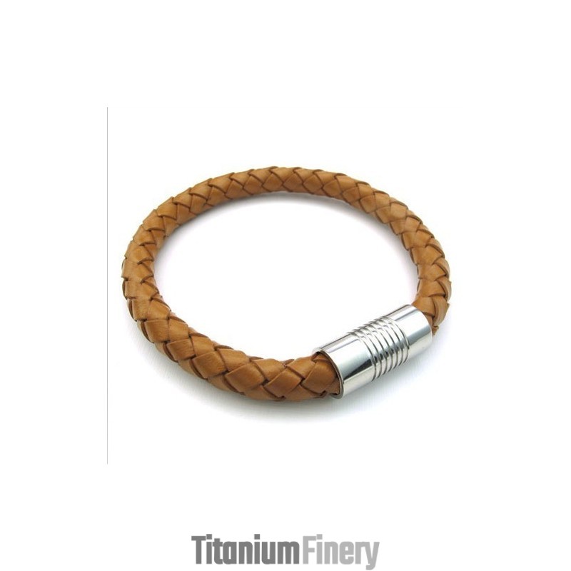 Deft Design Delicate Colors Excellent Quality Titanium Leather Bangle Deft Design Delicate Colors Excellent Quality Titanium Leather Bangle