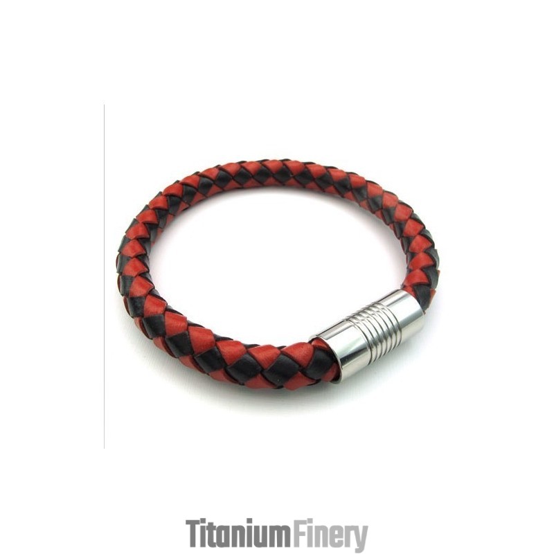 Deft Design Delicate Colors Excellent Quality Titanium Leather Bangle Deft Design Delicate Colors Excellent Quality Titanium Leather Bangle