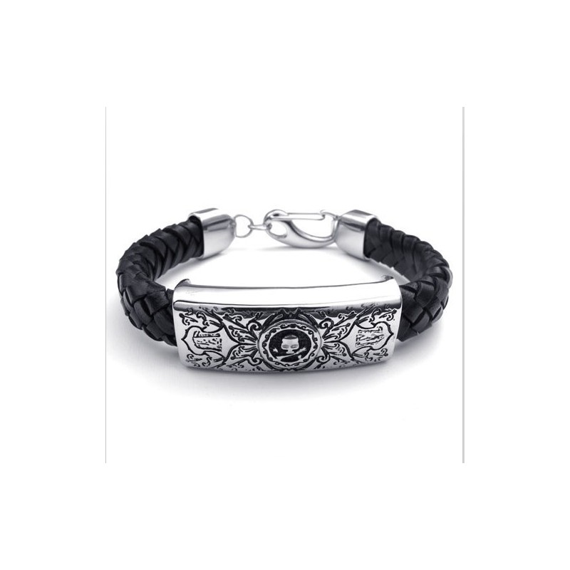 Attractive Design Delicate Colors Excellent Quality Titanium Leather Bracelet Attractive Design Delicate Colors Excellent Quality Titanium Leather Bracelet