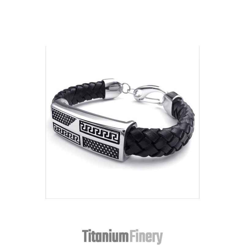 Deft Design Delicate Colors Superior Quality Titanium Leather Bracelet Deft Design Delicate Colors Superior Quality Titanium Leather Bracelet
