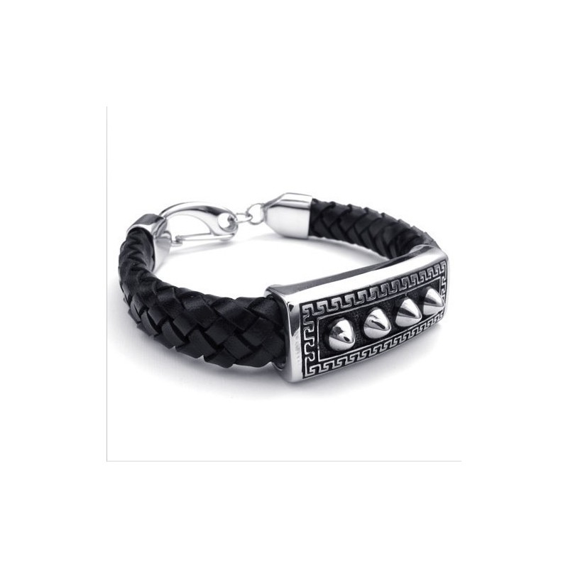 Deft Design Delicate Colors Reliable Quality Titanium Leather Bracelet Deft Design Delicate Colors Reliable Quality Titanium Leather Bracelet