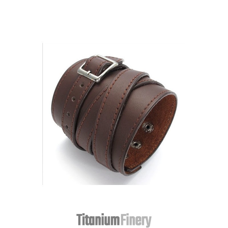 Finely Processed Delicate Colors Reliable Quality Titanium Leather Bangle Finely Processed Delicate Colors Reliable Quality Titanium Leather Bangle