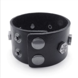 Attractive Design Delicate Colors Reliable Quality Titanium Leather Bangle