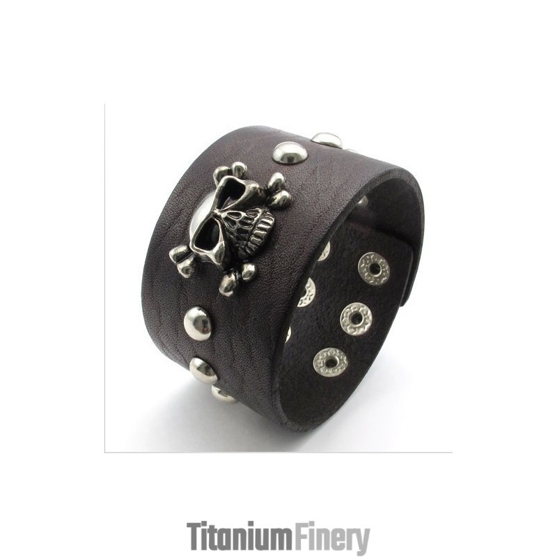 Skillful Manufacture Delicate Colors Reliable Quality Titanium Leather Bangle Skillful Manufacture Delicate Colors Reliable Quality Titanium Leather Bangle