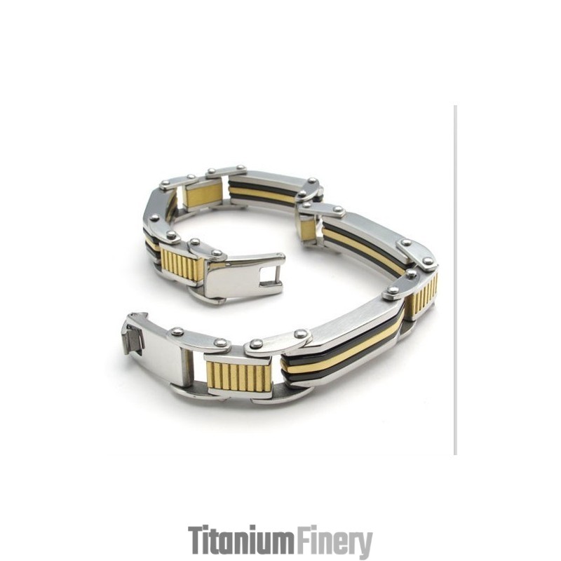 Skillful Manufacture Color Brilliancy Excellent Quality Titanium Bracelet