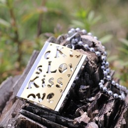 Kiss Love Gifts For Your Boy Friend Titanium Necklace Pendant